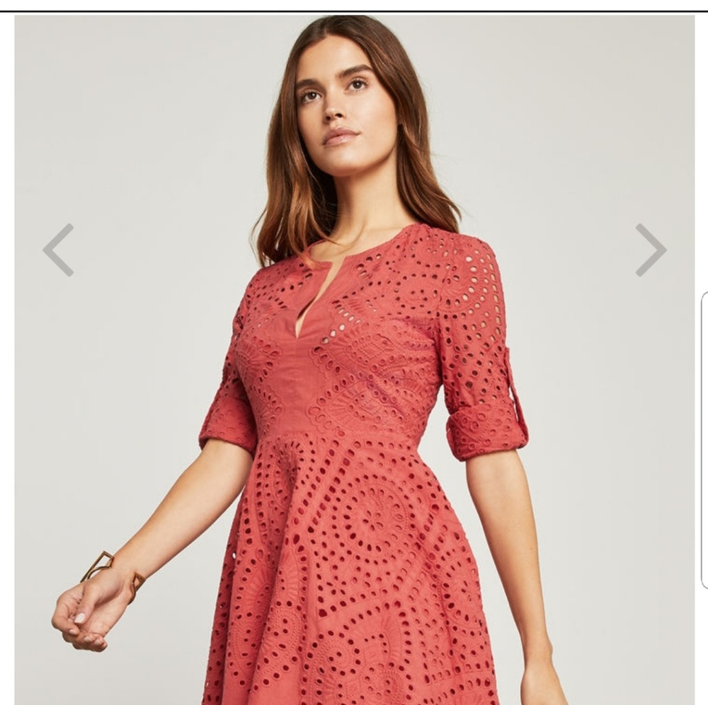 Cotton Eyelet Embroidery Dress